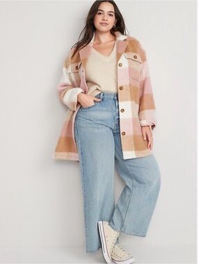 🫶🏽NWT🫶🏽 Old Navy Plus Size Wool Blend Fully Lined Coat  Size 4X